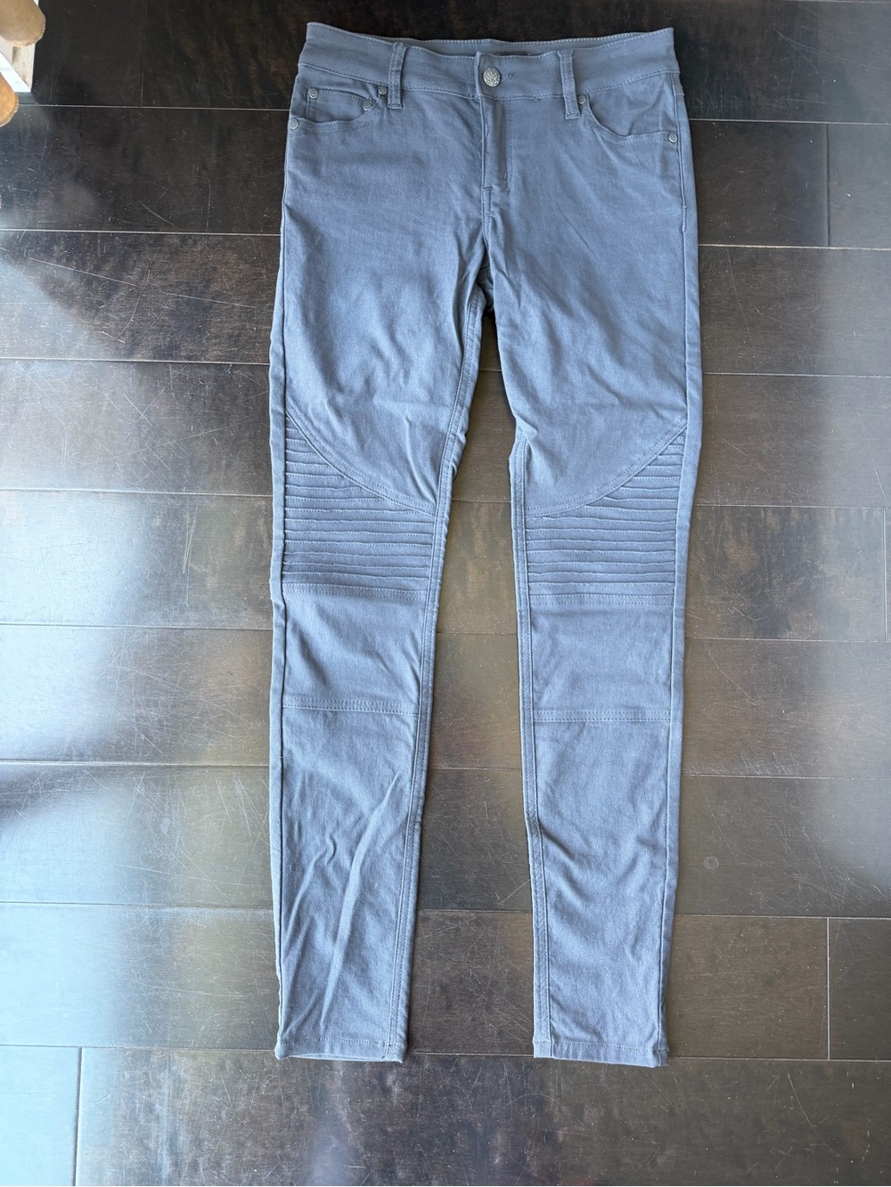 Prana Women's Charcoal Moto Skinny Jeans